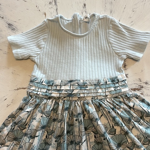 Kate Quinn Organic Cotton Aqua Poppy Dress - Picture 3 of 5